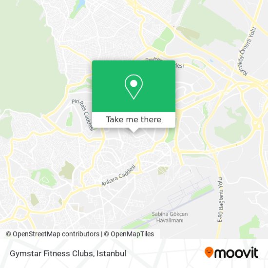 Gymstar Fitness Clubs map