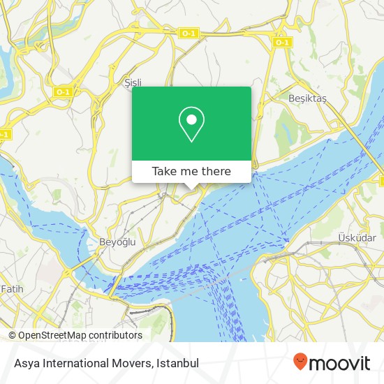 Asya International Movers map