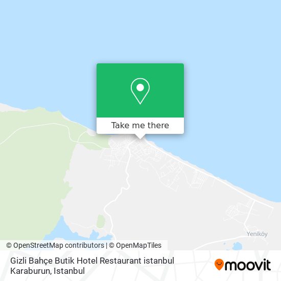 Gizli Bahçe Butik Hotel Restaurant istanbul Karaburun map