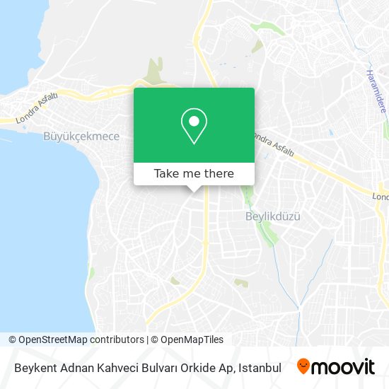 Beykent Adnan Kahveci Bulvarı Orkide Ap map