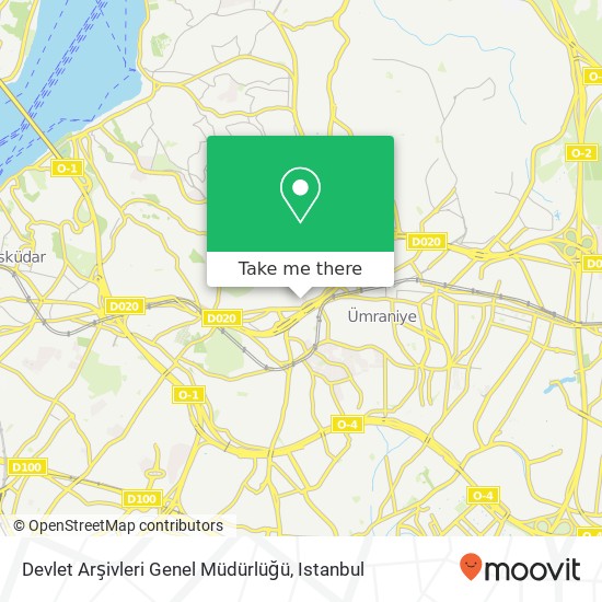 Devlet Arşivleri Genel Müdürlüğü map