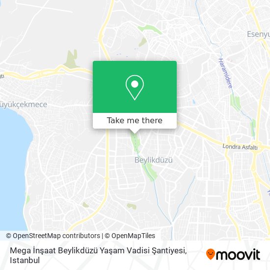 Mega İnşaat Beylikdüzü Yaşam Vadisi Şantiyesi map
