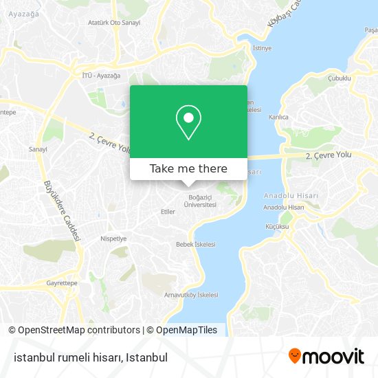 istanbul rumeli hisarı map