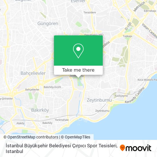 İstanbul Büyükşehir Belediyesi Çırpıcı Spor Tesisleri map