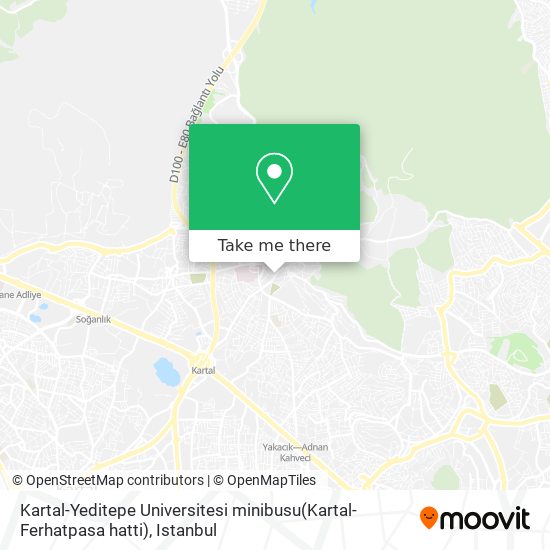 Kartal-Yeditepe Universitesi minibusu(Kartal-Ferhatpasa hatti) map