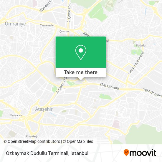 Özkaymak Dudullu Terminali map