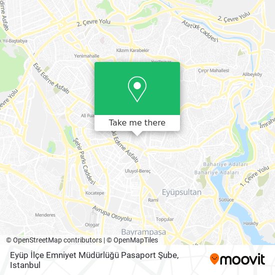 Eyüp İlçe Emniyet Müdürlüğü Pasaport Şube map