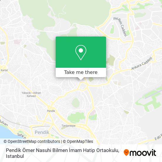 Pendik Ömer Nasuhi Bilmen İmam Hatip Ortaokulu map