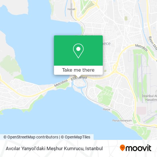 Avcılar Yanyol'daki Meşhur Kumrucu map