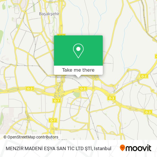 MENZİR MADENİ EŞYA SAN TİC LTD ŞTİ map