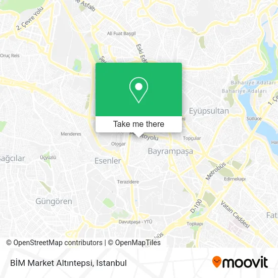 BİM Market Altıntepsi map