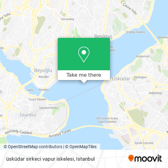 üsküdar sirkeci vapur iskelesi map