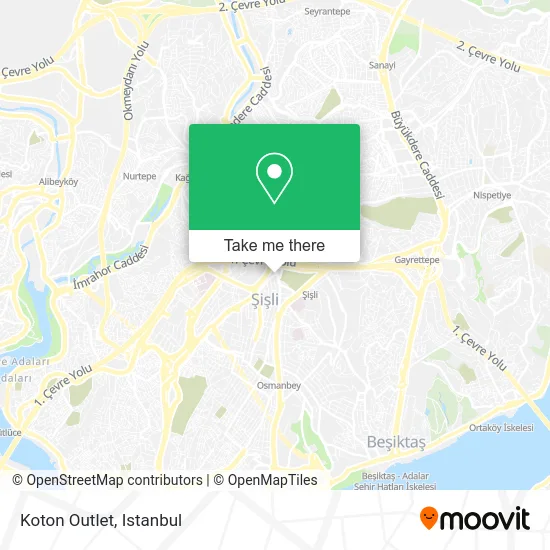 Koton Outlet map