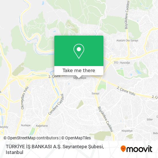 TÜRKİYE İŞ BANKASI A.Ş. Seyrantepe Şubesi map