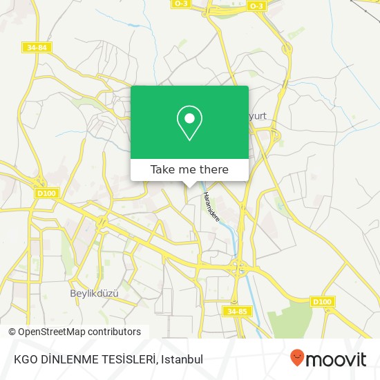 KGO DİNLENME TESİSLERİ map