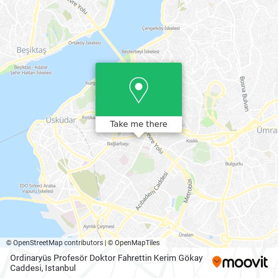 Ordinaryüs Profesör Doktor Fahrettin Kerim Gökay Caddesi map