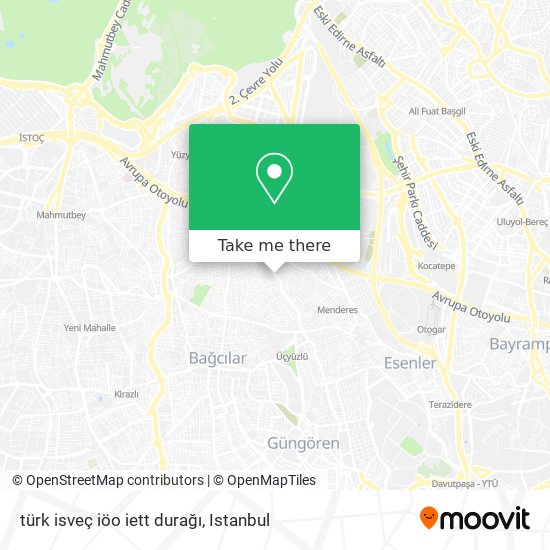 türk isveç iöo iett durağı map