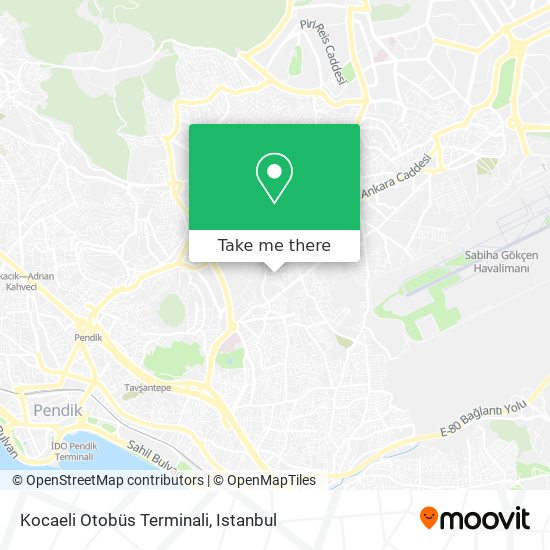 Kocaeli Otobüs Terminali map