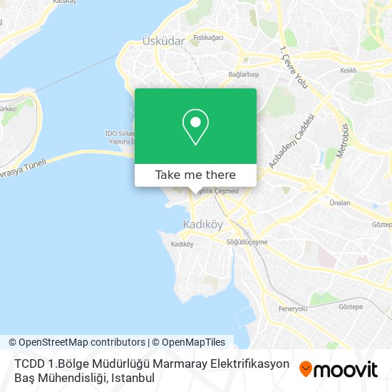 TCDD 1.Bölge Müdürlüğü Marmaray Elektrifikasyon Baş Mühendisliği map