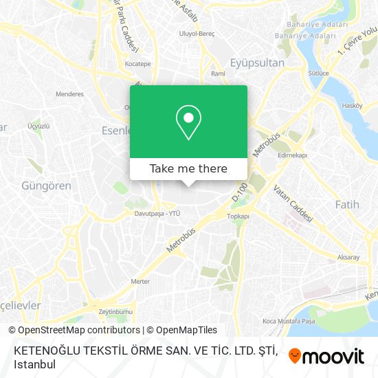KETENOĞLU TEKSTİL ÖRME SAN. VE TİC. LTD. ŞTİ map