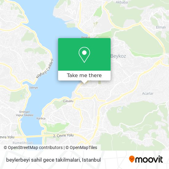 beylerbeyi sahil  gece takilmalari map