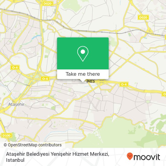 Ataşehir Belediyesi Yenişehir Hizmet Merkezi map