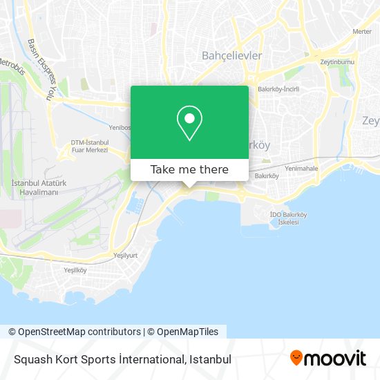 Squash Kort Sports İnternational map