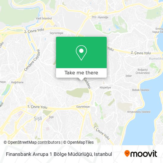 Finansbank Avrupa 1 Bölge Müdürlüğü map