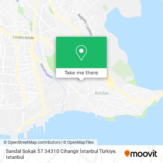 Sandal Sokak 57 34310 Cihangir İstanbul Türkiye map