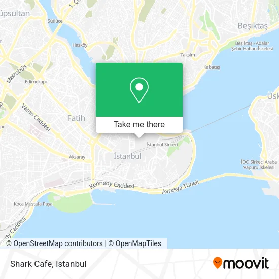 Shark Cafe map