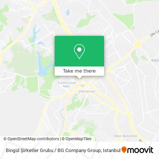Bingül Şirketler Grubu / BG Company Group map