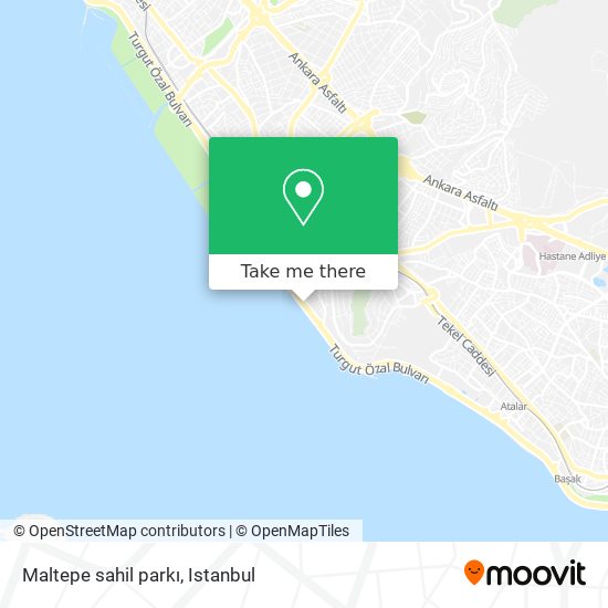 Maltepe sahil parkı map