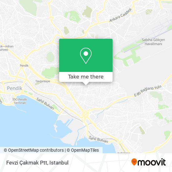 Fevzi Çakmak Ptt map