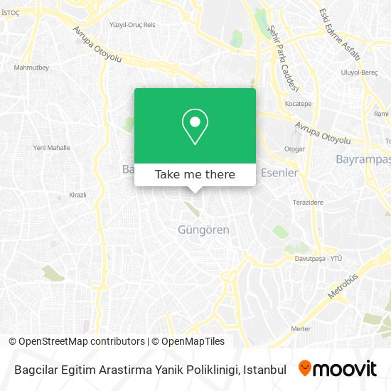 Bagcilar Egitim Arastirma Yanik Poliklinigi map