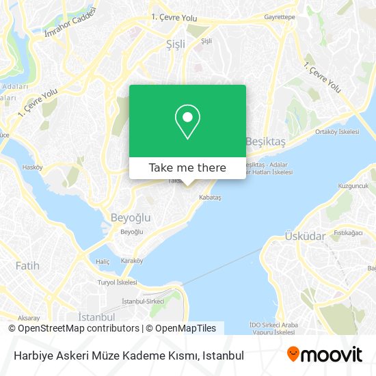 Harbiye Askeri Müze Kademe Kısmı map