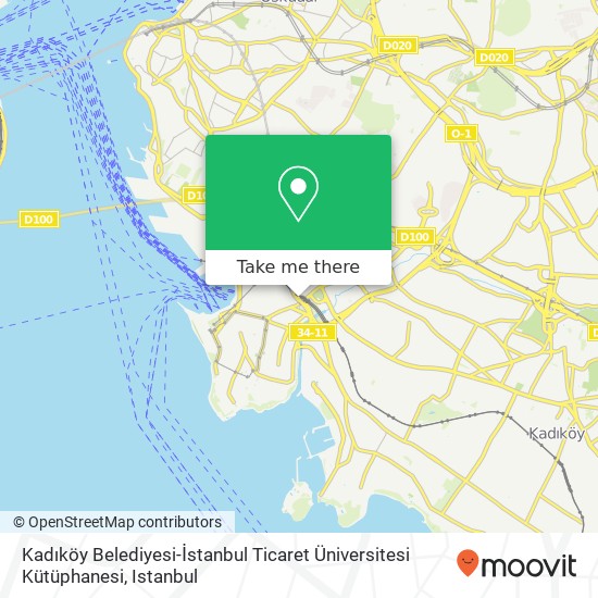 Kadıköy Belediyesi-İstanbul Ticaret Üniversitesi Kütüphanesi map