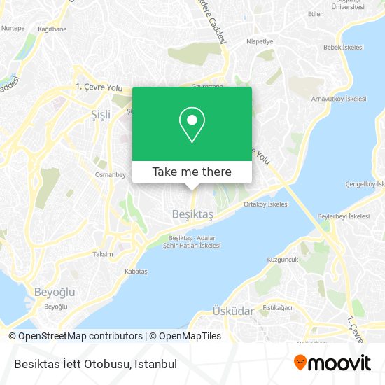 Besiktas İett Otobusu map