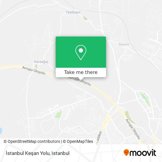 İstanbul Keşan Yolu map