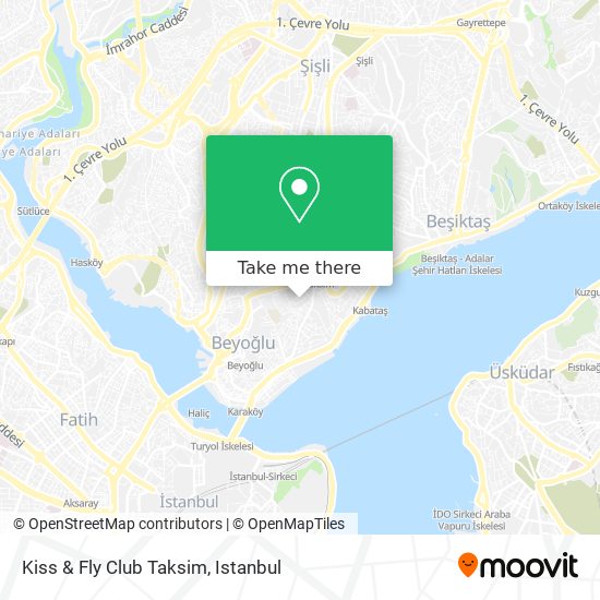 Kiss & Fly Club Taksim map