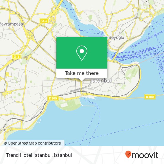 Trend Hotel Istanbul map