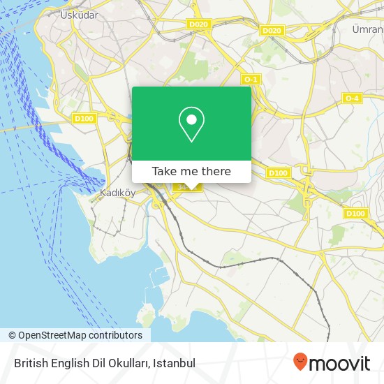 British English Dil Okulları map