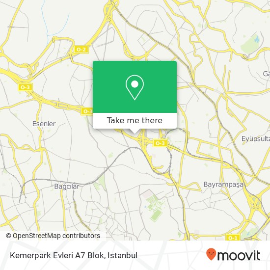 Kemerpark Evleri A7 Blok map