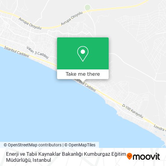 Enerji ve Tabii Kaynaklar Bakanlığı Kumburgaz Eğitim Müdürlüğü map