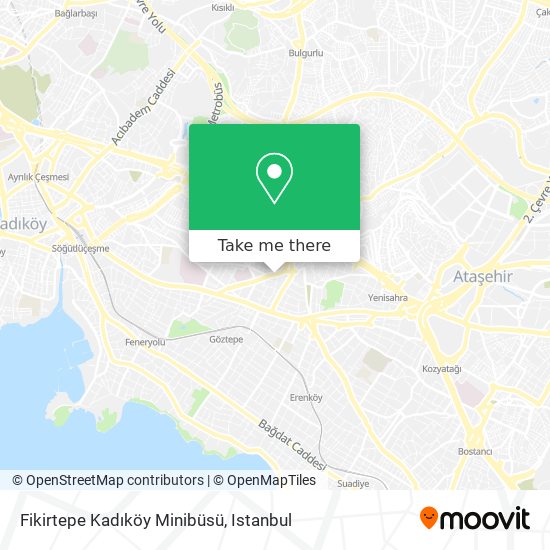 Fikirtepe Kadıköy Minibüsü map