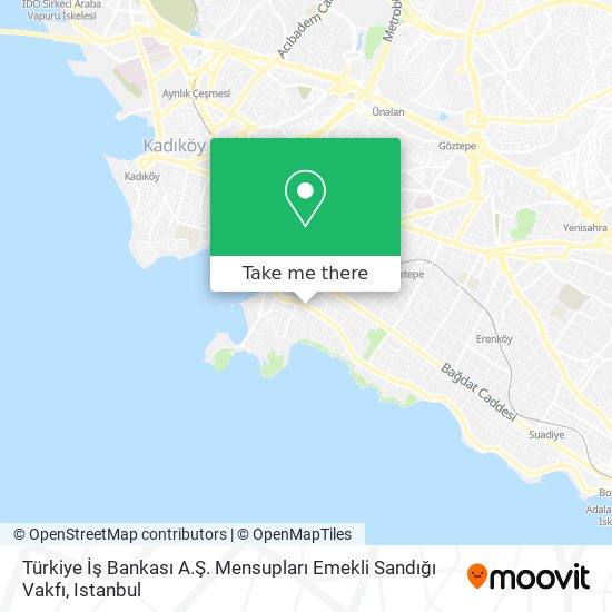 Türkiye İş Bankası A.Ş. Mensupları Emekli Sandığı Vakfı map