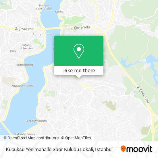 Küçüksu Yenimahalle Spor Kulübü Lokali map