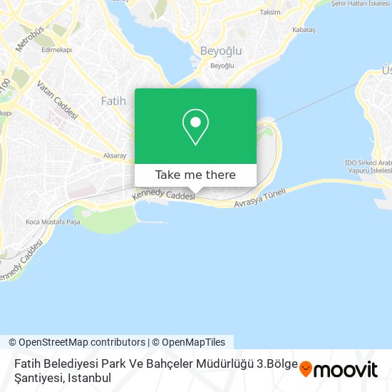 Fatih Belediyesi Park Ve Bahçeler Müdürlüğü 3.Bölge Şantiyesi map