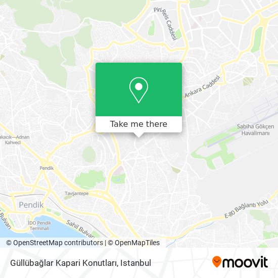 Güllübağlar Kapari Konutları map