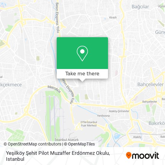 Yeşilköy Şehit Pilot Muzaffer Erdönmez Okulu map