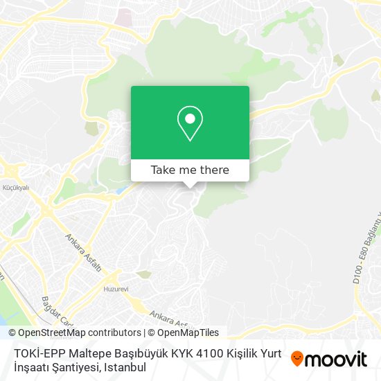 TOKİ-EPP Maltepe Başıbüyük KYK 4100 Kişilik Yurt İnşaatı Şantiyesi map